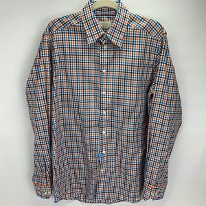 Eton of Sweden Contemporary Fit Plaid EUC 16.5 L